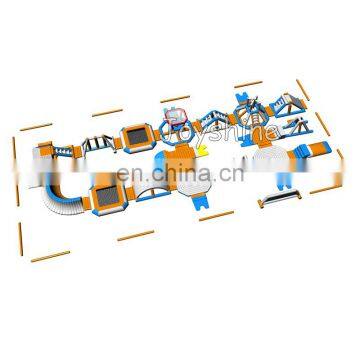 46m x 37m Giant Floating Aqua Park Playground Inflatable Water Obstacle Course For Adults photo-2