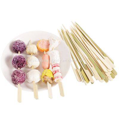 9cm bamboo paddle skewer very good for impaling small morsels of food 200 pack