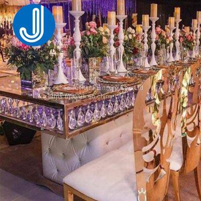 Gold Steel Event Tables And Chairs Hotel Wedding Furniture Wedding Table Banquet Party Tables For Wedding And Event