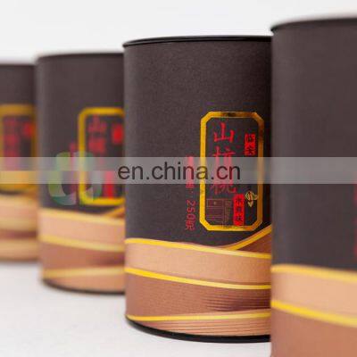 Custom Color Printing Paper Tube Packaging Box Melon Seeds Package With Tin Lid photo-5