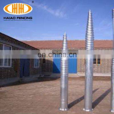 High quality hot dip galvanized no dig screw ground anchor