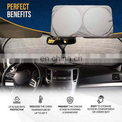 Custom Car Sunshade Foldable Sun Cover for Cars Front Window photo-3