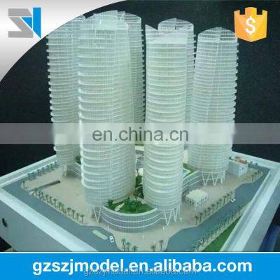 ABS & Acrylic architectural scale building model 3d model maker