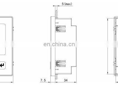 LNF26 LCD Display RS485 Communication RTM Panel Mounted Smart Energy Meter photo-4