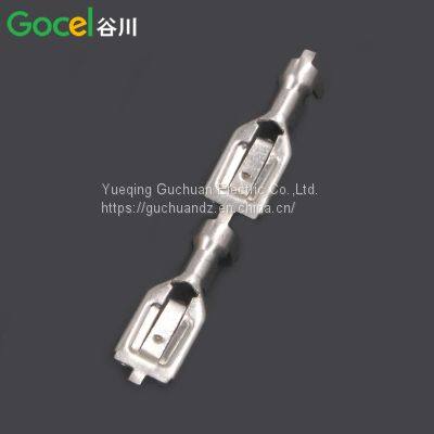 DJ622-J5.2A Self-locking Plug Spring Straight Terminal Block Brass Tin Plated Straight Strap Connector photo-2
