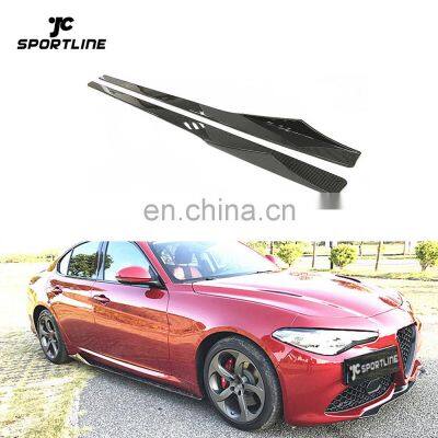 Carbon Fiber Giulia Side Skirts for Alfa Romeo Giulia Sport Sedan 4-Door 2017- 2020