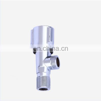 Best 90 Degree Chrome Plated 1/2*3/8 3 way Brass Angle Valve For Kitchen