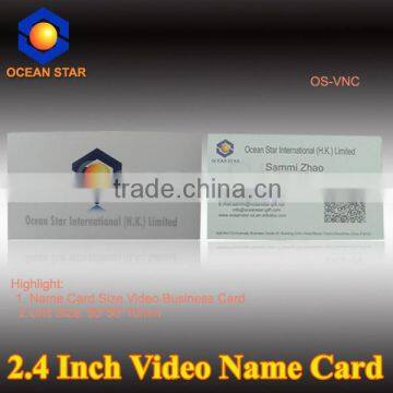 2.4inch digital Video Name Tag card paper material