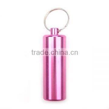 Waterproof aluminium alloy pill keychain