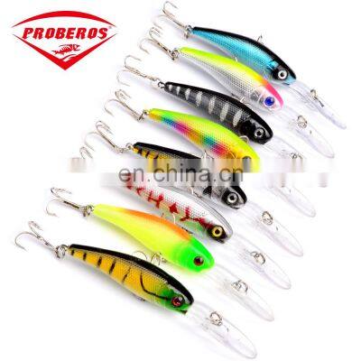 10.1cmFloating lure bait Luya superbait7.8gLure  plastic fishing OEM Sinking Hard Fishing Minnow 3D Lure Eyes