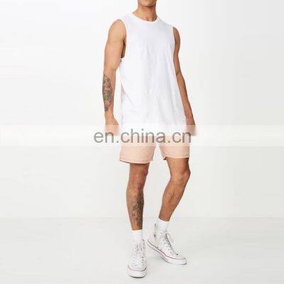 Men Gym Elastic Waist Polyester Shorts photo-2