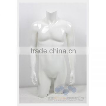 Fiberglass male upper body mannequin for window display