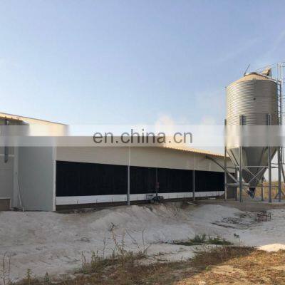 China low cost prefab hot galvanized steel structure poultry farm egg layer chicken house building