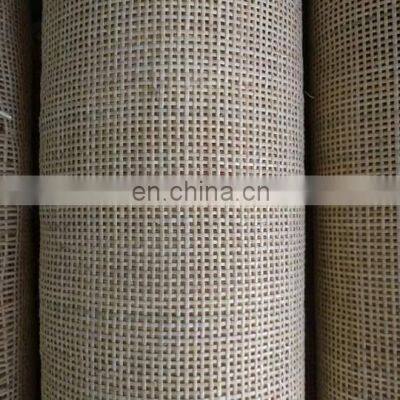 Premium Quality Natural Bleached Rattan Mesh Roll With Half Inch Hand Woven Knitted Sheet Bamboo Cane Sheet Weaving Furniture photo-2