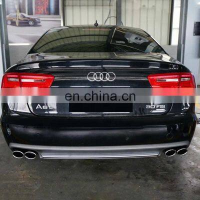 S6 Diffuser With Tailpipe for Audi A6 Non-sline Version 2012 2013 2014 2015 photo-5