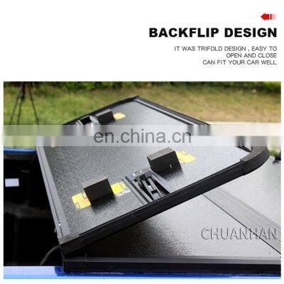 High Quality Truck Bed Cover Hard Tri-folding Aluminum Tonneau Cover for L200 Roll up Bed Cover