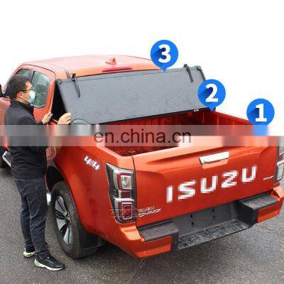 pickup truck cover hard aluminum tri fold tonneau cover for great wall poer damx accessories