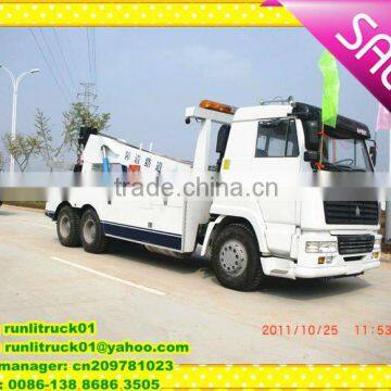 50 Tons SINO 6*4 Flate Road Wrecker Truck