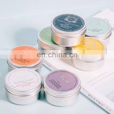 Custom Soy Wax Metal Empty Container Jar Wholesale Lidded Candle Tin photo-3