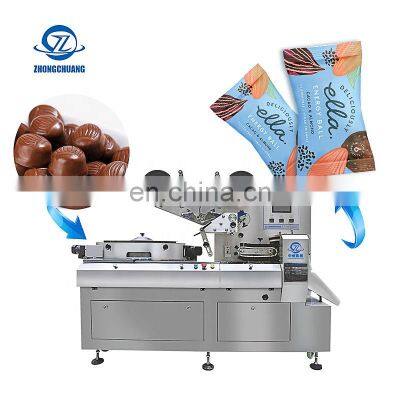 Three Servo Motor Multifunctional Horizontal Flow Wrap Packaging Bagging Automatic High Speed Candy Pillow Packing Machine