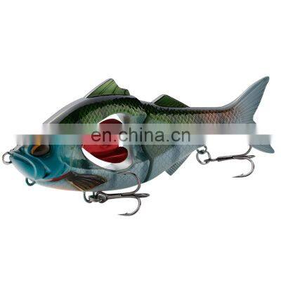 JOHNCOO 85mm/100mm Jointed Swimbait Fishing Lure with Propeller Segmented Slow Sinking Fishing Bass Lures Crankbaits