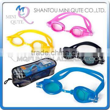 MINI QUTE Outdoor Fun & Sports 4 color Adult anti fog fashional Dive swimming goggle face plates mask NO.WMB07040