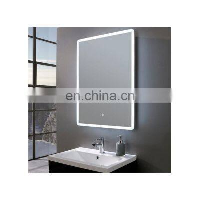 Hotel Silver 5mm Wall Mounted Oval Bathroom Smart Decorative Mirror photo-4
