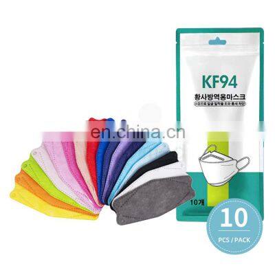 Kf94 Mask Manufacturers 10Pcs Black White Pink Kf94 Face Mask Ff94 Mask