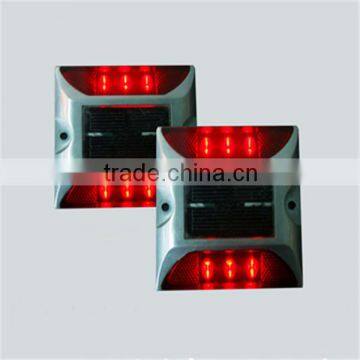 Traffic road safety 5mm LED aluminum solar road stud flashing light