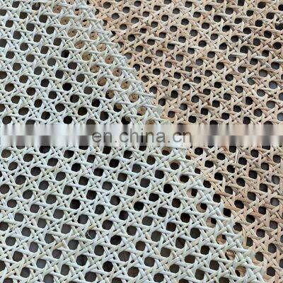 Wholesale White Plastic Raw Material Rattan Roll Rattan Cane Webbing Material for Rattan Cupboard