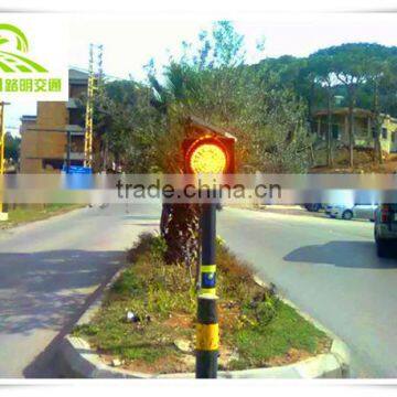 Factory Outlet Yellow Solar Powered Flashing Warning Light photo-6