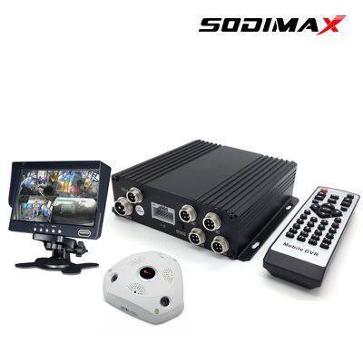 4 Channels HDD Mobile Mdvr 4G GPS WiFi Live Video Streaming Car CCTV DVR With Driver Fatigue Assit, Anti Collision Asds Dsm photo-3