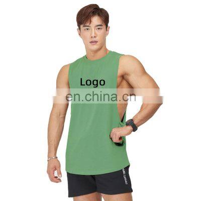 Summer New Custom Logo Men's Sports Fitness Gym Tank Top Breathable Training & Jogging Wear Casual Workout Running Clothes