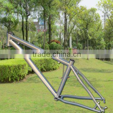 Most popular model 650B Rectangular tube mtb titanium frame with post mount disc rack mount fender mount