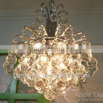 2013 new design cheap round aluminium cystal pendant light for restaurant &coffee shop