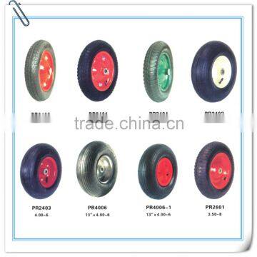 Rubber wheels PU wheels solid wheels for wheelbarrow handtrolley etc