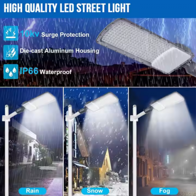 Outdoor Waterproof IP66 Streetlight Die-Casting Aluminum 50W 100W 150W 200W LED Street Light photo-5