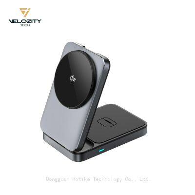 3-in-1 Qi2 Wireless Travel Charger