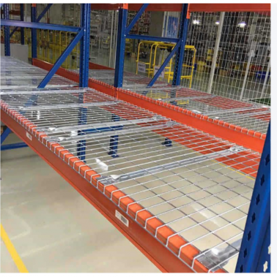 Welded Galvanized Flare Channel Wire Mesh Decking for Industrial Selective Pallet Rack