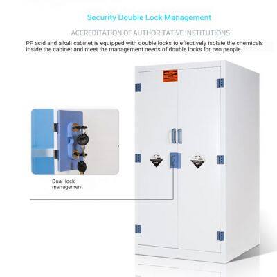 22 Gallon PP Acid Corrosive Storage Cabinet | University Lab Reagent Cabinet with Ventilation
