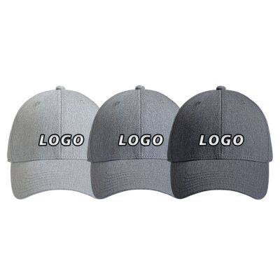 Solid Color Custom-made 6-piece Hard Top High-quality Cotton Baseball Cap with Embroidered LOGO New Outdoor Casual Hat