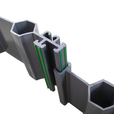 Synthetic Multi Lock Plastic Sheet Piling for River Embankment