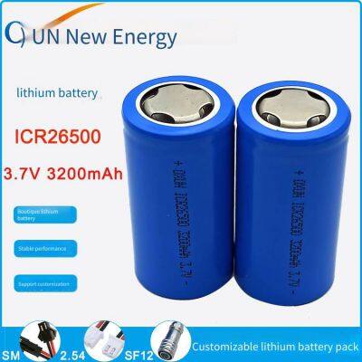Oxun Battery, 26500 Lithium Battery, 3.7v, 3200mah, Batteries for Power Tools and Flashlights