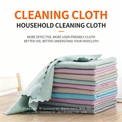 Household Cleaning Cloth Absorbent and Lint-free