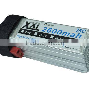 High power li-ion polymer lipo battery 2600mah 18.5v batteries for FPV system