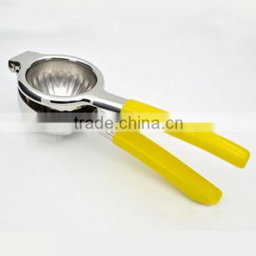 Latest 2015 Stainless Steel 304 Manual Juicer Lemon Squeezer with Silicone Handles Manual Citrus Juicer