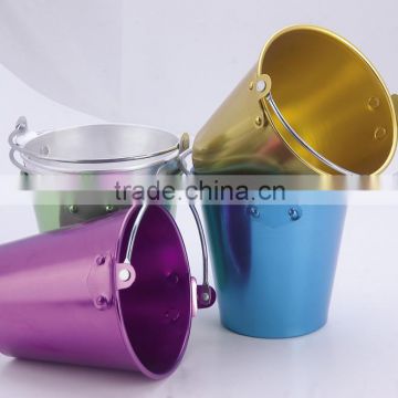 CCBB-301 2014 newest 1.25L mini Aluminum ice bucket with oxidation color (Accept OEM)