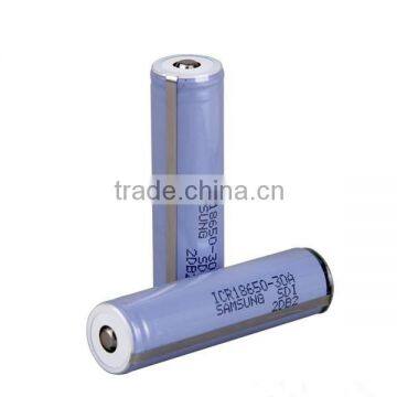 deep cycle samsung 18650 battery 3.7v / high quality samsung ICR 18650 3.7v 3000mah / electric bike li-ion battery cell 3Ah