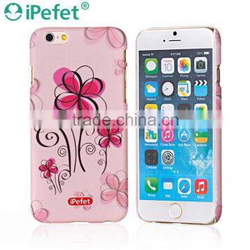New arrival flower water printing hard PC phone case for iPhone 6 custom pc case wholesale