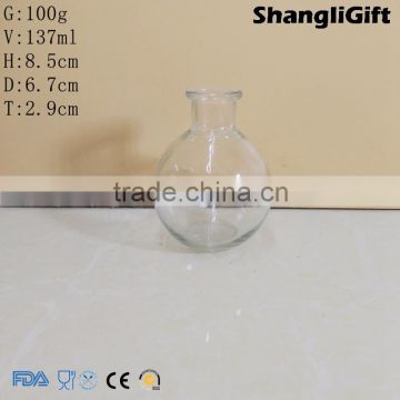 Empty Freshener Glass Bottles 130ml Round Aroma Bottle